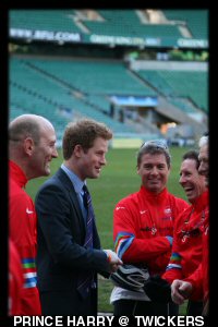 Prince Harry at Twickers